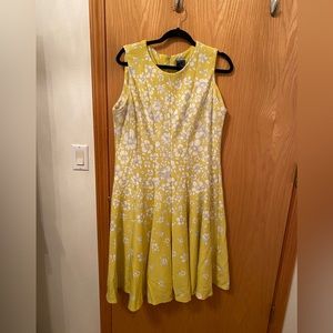 Gabby skye size 16 mustard fit & flare formal dress